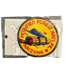 Vintage Embroidered Petrified Forest National Park Arizona Sew On Patch